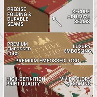 Conteneur cadeau personnalisé, emballage de présentation de luxe en papier écologique exclusif pour les produits de soin de la peau et de beauté, finition brillante