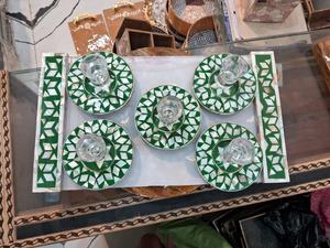 Sous-verres décoratifs classiques en nacre de qualité supérieure, plats de service pour l'Aïd el-Fitr et le Ramadan - Product Image 2