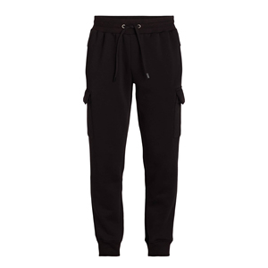 Gran oferta de pantalones holgados para hombre, ropa informal formal de algodón polar Hip Hop, Pantalones rectos de pierna ancha de Color sólido holgados Cargo para hombre - Product Image 1