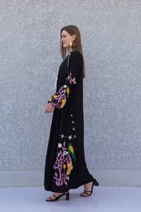 2025 verano Maxi Floral bordado algodón Boho Vestido Mujer elegante estilo Casual largo de gama alta personalizado señoras Boutique ropa - Product Image 3