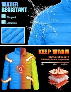 Coque de pluie ultra haute performance pour hommes-Coupe-vent léger pour l'hiver Smart Casual Style Front Logo Solid Pattern Zipper - Product Image 2