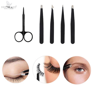 Pincettes multifonctions à pointe plate inclinée en acier inoxydable, outil d'épilation du visage, outil de maquillage par des INSTRUMENTS innovants - Product Image 6