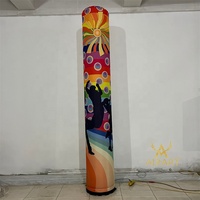 Modèle de pilier imprimé gonflable à prix bon marché d'usine pour l'ouverture de magasin, annonce une colonne gonflable pour la décoration de fête