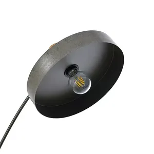 Lampadaire en fer au design moderne pour la maison, cadre gris et abat-jour en fer fantaisie Offre Spéciale métal indien, meilleure qualité pour le salon - Product Image 5