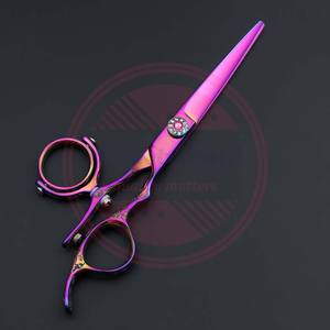 Tijeras de afeitar con mango giratorio para corte de pelo de peluquero profesional, tijeras de acero inoxidable, herramientas para el cabello de peluquero - Product Image 4