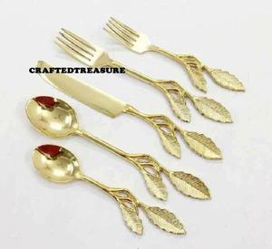 Juego de Cubiertos de Acero Inoxidable, Cubiertos de Metal, Tenedor y Cuchara, De La Mejor Calidad, para Cocina y Restaurante, Hecho a Mano - Product Image 1