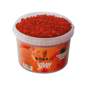Fabricant de marque privée OEM ODM d'usine en gros d'ingrédients de thé à bulles à éclater Boba fraise 3.4kg - Product Image 3