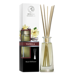 Diffuseur à bâtonnets Aromatika Vanille 100ml avec un arôme doux et chaud, parfum d'ambiance longue durée pour une pièce chaleureuse - Product Image 1