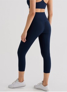 Mallas de Yoga de Color sólido, pantalones deportivos para gimnasio, mallas de cintura alta para mujer, mallas deportivas de talla grande, pantalones ajustados de entrenamiento para correr - Product Image 6