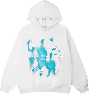 เสื้อฮู้ดและสเวตเตอร์สำหรับผู้ชายขนาดพลัสไซส์ผ้าคอตตอนผสมไซส์ใหญ่พิเศษออกแบบได้ตามต้องการสำหรับฤดูหนาว - Product Image 2