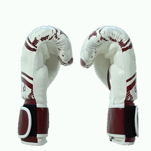 Gant d'entraînement de boxe en cuir de qualité supérieure avec support de poignet à crochet et boucle Logo personnalisé Gants de boxe robustes et durables - Product Image 4