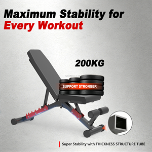 Panca Multifunzionale Regolabile per Sollevamento Pesi e Addominali, Panca per Pesi ad Alta Resistenza per Body Building e <span class=keywords><strong>Palestra</strong></span> - Product Image 3