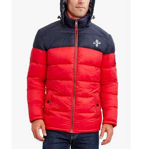 Top New Faction SHINY PUFFER JACKET-Chaqueta de plumón acolchada púrpura para hombre Chaqueta de invierno hinchada con logotipo personalizado de ATLANTIC - Product Image 1