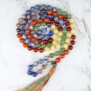 Collar Mala de Cristal de Hematita de 7 Chakras - Joyería de Piedras Preciosas Naturales para Sanación y Conexión - Product Image 1