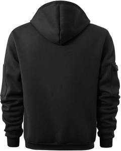 Half Zip Hoodie <b>for</b> <b>Men</b> Winter Printed Tactical Sweatshirt Plus Size Vintage Long Sleeve Trendy Pullover Tops Pocket 100% Cotton - Product Image 2