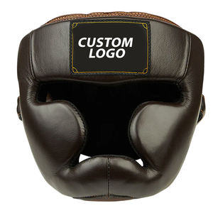 Protector de Cabeza de Boxeo de Cuero PU, Protección para las Mejillas, Alta Resistencia a Impactos, Correa Ajustable, Ajuste Cómodo, Tamaños y Colores Personalizables - Product Image 1