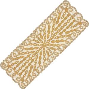 Chemin de Table perlé de fleur rectangulaire de Look chic meilleur pour la décoration de Table décor à la maison tapis de dessous de verre conception perlée et en forme - Product Image 4