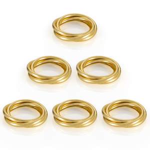 Regalos de servilletero de latón Natural de alta calidad, muy buen precio, servilletero de latón sostenible, soporte de tela, Decoración de mesa - Product Image 3