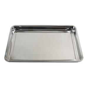 Bandeja de servicio rectangular de acero inoxidable con acabado brillante para servicio de alimentos - Product Image 6