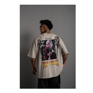 Ropa informal de gran tamaño para hombre Camisetas de talla grande de punto 100% algodón Ecológico Transpirable - Product Image 3