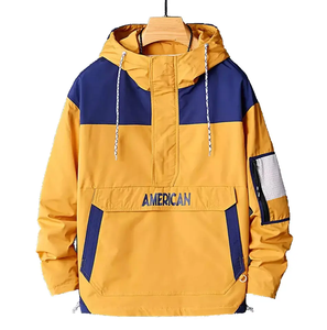 เสื้อฮู้ดผู้ชายสีทึบมีซิปแฟชั่นใหม่ไซส์ใหญ่ - Product Image 6