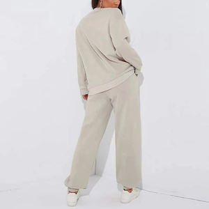 Custom Design Your Own Tracksuit Pullover Hoodie Sweatshirt <b>Jogger</b> Set Cotton <b>Fleece</b> 2 Piece Set Tracksuits for <b>Women</b> - Product Image 2