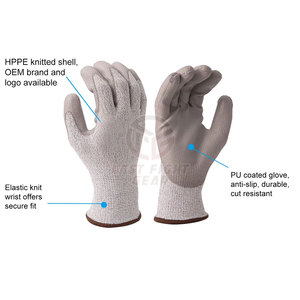 Găng tay chống cắt với khâu mạnh mẽ và phù hợp với công thái học cho cả ngày đeo găng tay chống cắt thoải mái với vải thoáng khí - Product Image 2