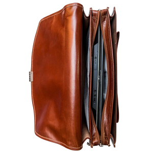 מקצועי 100% cowhide powhide מקצועי עבור העסק המזוודה מחשב נייד מחיר נמוך עם תאים המארגן - Product Image 3