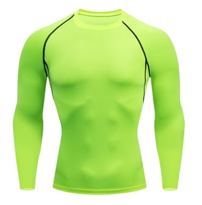 Camiseta de compresión de secado rápido para hombre, protección UV, manga larga, para gimnasio, fitness, surf, natación, ropa deportiva transpirable - Product Image 6