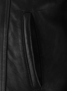 Chaqueta de Cuero Genuino para Hombre, Hecha a Medida al por Mayor, con Cuello Alto, Forro Cálido de Poliéster, Logotipo Frontal, Diseño de Invierno, Ropa Exterior de Moda - Product Image 6