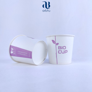 3oz Disposable Paper <b>Cups</b> | Hot/<b>Cold</b> Beverage Drinking Single Wall Paper <b>Cup</b> | Customized Eco-friendly Logo printed - Product Image 2