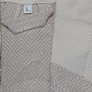 เสื้อคลุมอาบน้ำชายชุดคลุมอาบน้ำประดับเพชรสีเบจ - Product Image 3