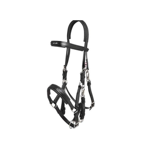 Bride en cuir d'équitation occidentale de haute qualité Logo personnalisé licou en nylon avec coutures fantaisie pour la course - Product Image 3