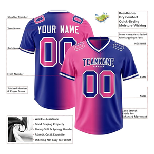 Lo último en fútbol americano, personalice su propia camiseta, uniforme deportivo, camisetas, nombre y número de equipo impreso para hombres - Product Image 3