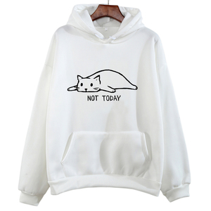 เสื้อฮู้ดผ้าฝ้ายถักสำหรับผู้หญิงไซส์ใหญ่พิเศษระบายอากาศได้ตามต้องการมีสไตล์สำหรับ100% - Product Image 5