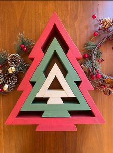 USER CHRISTMAS <b>TREE</b> ECO FRIENDLY DECORATION HANDMADE GIFT Ornamental Wooden <b>Tree</b> Made in Cherry a <b>Tree</b> for Any Season - Product Image 2