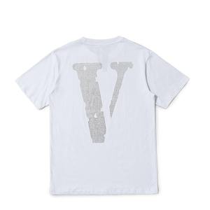 T-shirts Homme Oversize Personnalisés Teints en Pièce avec Strass, en Jersey de Coton et Fibre de Bambou, Respirants, Séchage Rapide, Grandes Tailles, Style Urbain - Product Image 4