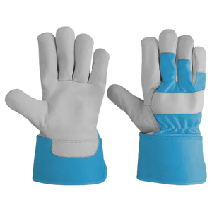 Gants de travail de sécurité canadiens fluorescents de qualité supérieure en cuir de vachette Gants de travail confortables en cuir industriel - Product Image 5