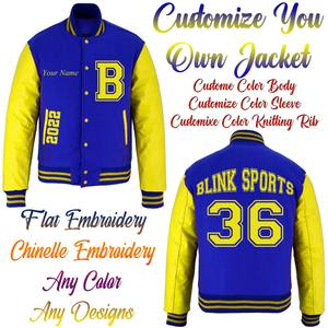 Chaqueta universitaria acolchada de lana ecológica con logotipo personalizado, moda de invierno, baloncesto, universidad, niños, hombres, bordado, Letterman Bike - Product Image 5