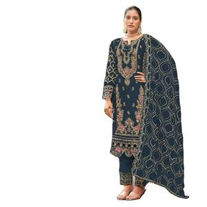 Dernier modèle de Salwar Kameez de style afghan, nouveau design, spécial mariage et fête, avec ensemble de dupatta, options de couture sur mesure. - Product Image 1