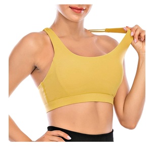 สปอร์ตบราผ้าสแปนเด็กซ์คอตตอนพิมพ์ลายสำหรับเล่นฟิตเนสวิ่ง XS ดีไซน์เซ็กซี่มีแรงกระแทกสูงสำหรับผู้หญิง - Product Image 2