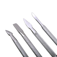 Pousse-cuticules double extrémité en acier inoxydable de haute qualité avec finition hautement polie, outil de manucure professionnel réutilisable