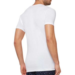 เสื้อยืดฮิปฮอปผ้าฝ้าย100% สำหรับผู้ชายลายสีทึบออกแบบโลโก้ได้ตามต้องการ - Product Image 2