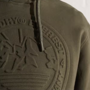 Unisex High Quality Casual Style Front 3D Embroidery Custom Hooded Oversized Polyester <b>Hoodies</b> <b>White</b> Winter Colors <b>Men's</b> Pocket - Product Image 5