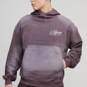 เสื้อฮู้ดผ้าฝ้าย100% มีกระเป๋าด้านหน้าดีไซน์2025มีฮู้ดบุผ้าคอตตอนมีกระเป๋าด้านหน้าดีไซน์โลโก้ - Product Image 1