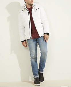 Veste matelassée à capuche pour homme de haute qualité sur mesure, manteau d'hiver chaud matelassé, coupe-vent, résistant à l'eau, sur mesure, OEM, vente en gros - Product Image 3