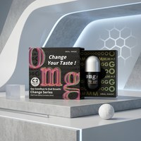Flacon pulvérisateur buccal magique 20 ml, esthétique capsule moderne, argenté métallisé, solution d'emballage pour rafraîchisseur d'haleine, étui professionnel pour brume