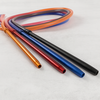 Embouts de chicha modernes, écologiques, durables, en aluminium et silicone, réutilisables, flexibles, souples, accessoires pour salon de chicha à domicile