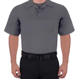 Camisa uniforme de manga corta de poliéster 100% de alta calidad a precio razonable para guardia de seguridad - Product Image 1