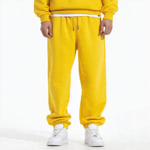Oversize 400 GSM Fleece Jogger Sweatpants <b>Men's</b> Winter Outdoor Streetwear <b>Baggy</b> Sweat Pants <b>Men</b> Drawstring Waist <b>Trouser</b> Pajama - Product Image 5